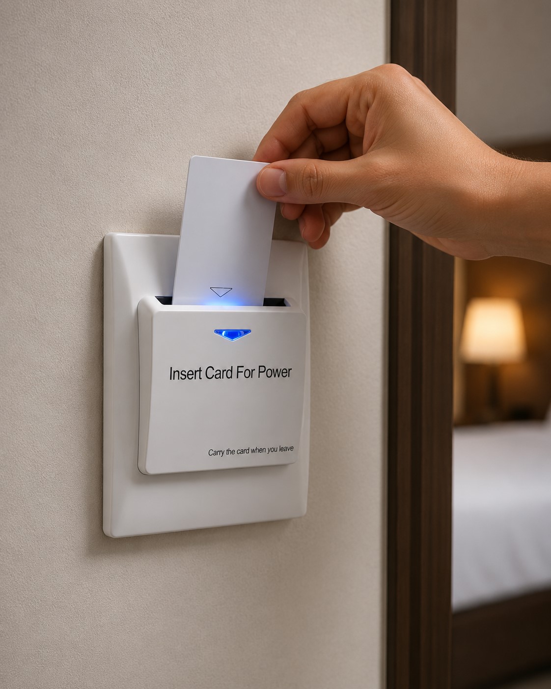 Energy saving switch hotel installation placeholder